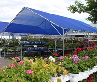 Showcase: Poly-Tex -- Greenhouse & Display Systems<BR>Vertex - Peak Shade Structure 